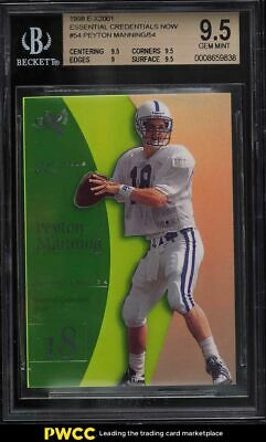 1998 Skybox EX2001 Essential Credentials Now Peyton Manning ROOKIE 54 BGS 95