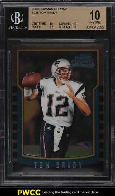 2000 Bowman Chrome Tom Brady ROOKIE RC 236 BGS 10 PRISTINE