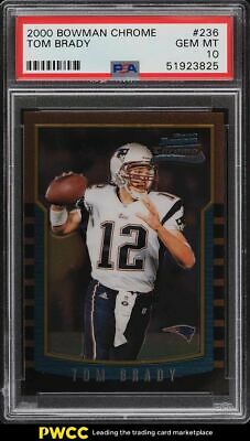 2000 Bowman Chrome Tom Brady ROOKIE RC 236 PSA 10 GEM MINT