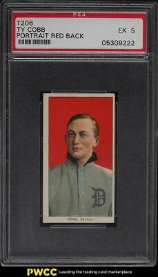 190911 T206 Ty Cobb RED PORTRAIT PSA 5 EX