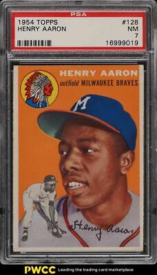 1954 Topps Hank Aaron ROOKIE RC 128 PSA 7 NRMT