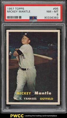 1957 Topps Mickey Mantle 95 PSA 8 NMMT