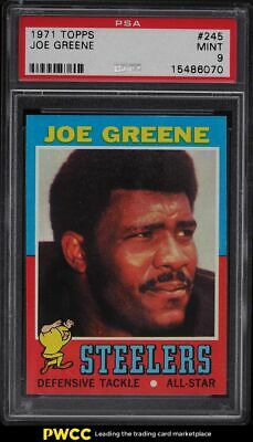 1971 Topps Football Joe Greene ROOKIE RC 245 PSA 9 MINT