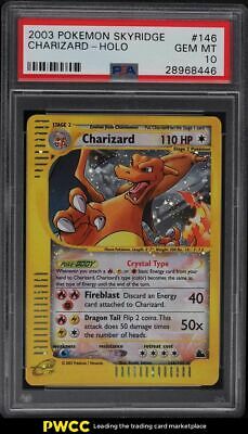 2003 Pokemon Skyridge Holo Crystal Charizard 146 PSA 10 GEM MINT