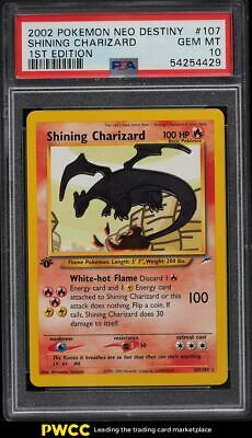 2002 Pokemon Neo Destiny 1st Edition Shining Charizard 107 PSA 10 GEM MINT