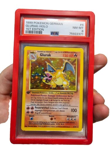 pokemon karten 1 edition Glurak psa 8