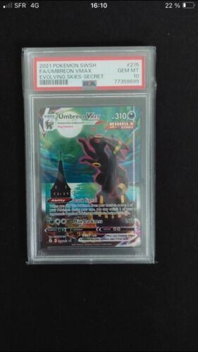 Umbreon VMAX Alt Art 215203 Holo Secret Rare PSA 10 Gem Mint 2021 Pokmon