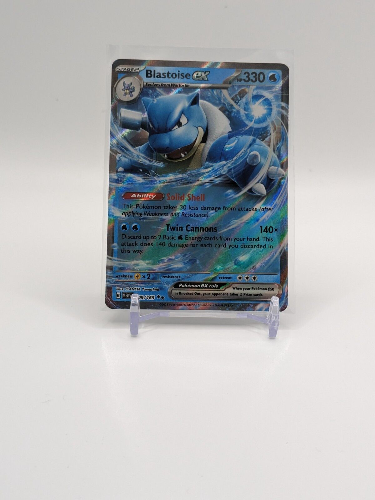 Pokemon TCG Blastoise ex 9151 Scarlet  Violet 151 NMPack Fresh