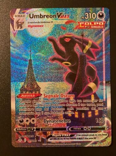 Carta Pokemon Umbreon Vmax 215203 Evoluzioni Eteree ITA Alternative Art Segreta