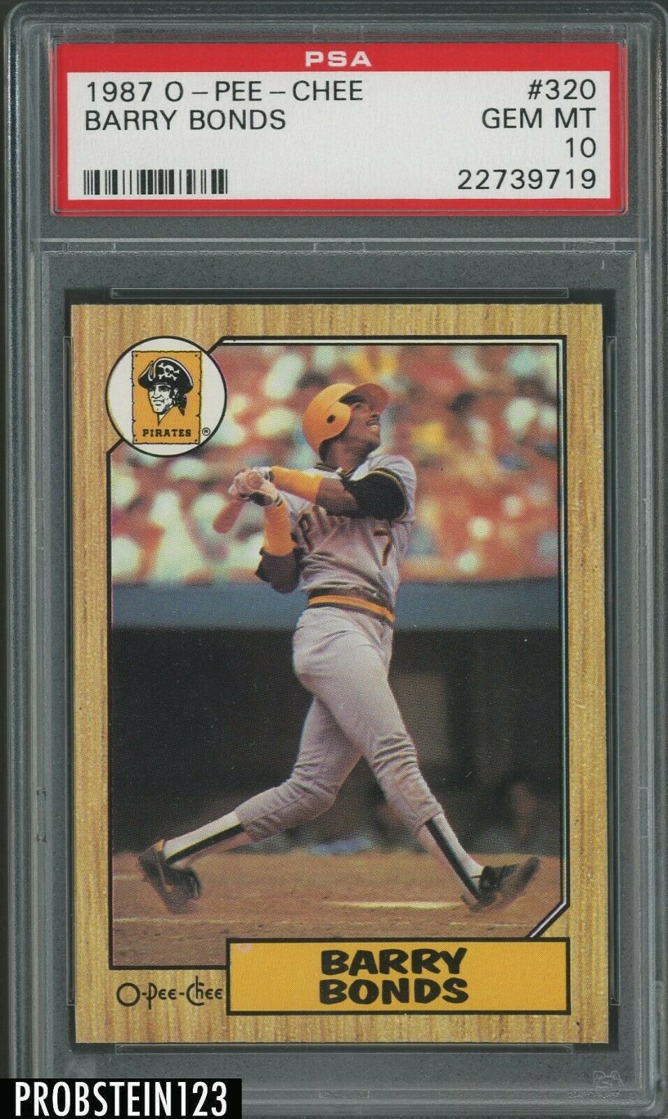 1987 OPeeChee OPC 320 Barry Bonds RC Rookie PSA 10 GEM MINT  CRAZY RARE 