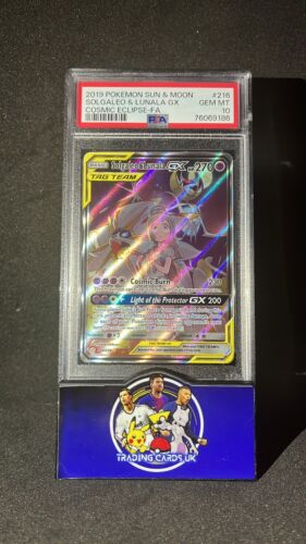 Pokemon PSA 10 Solgaleo  Lunala GX Alt Art 216236 English Cosmic Eclipse