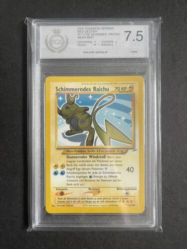 Pokemon Karte Schimmerndes Raichu Neo Destiny Holo 111105 DE PGS 75 NM 