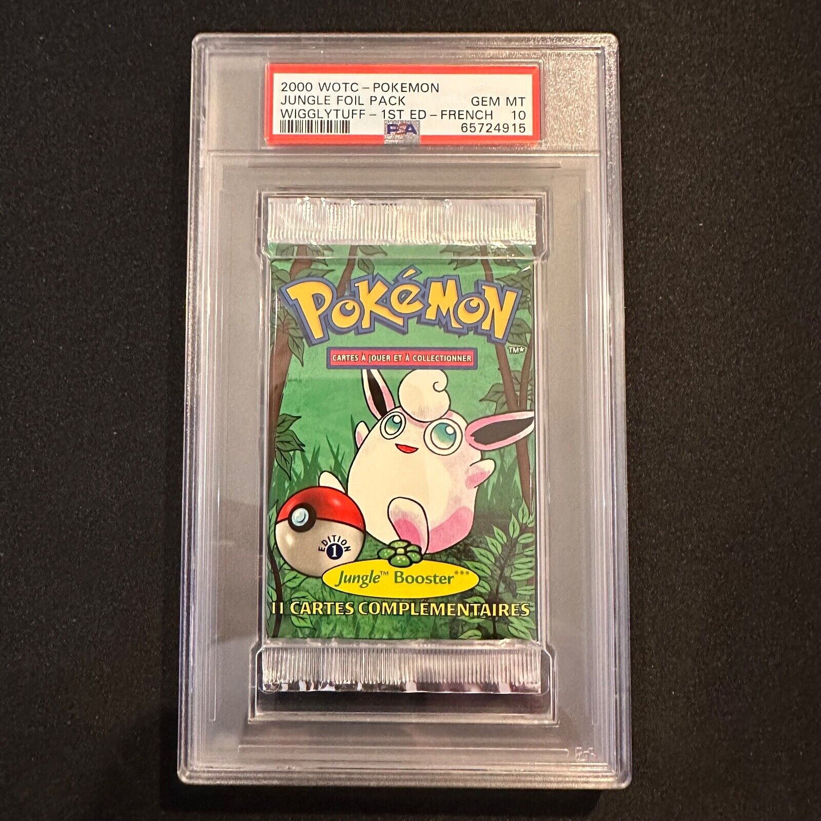 Pokmon Booster Jungle Edition 1 Illustration Grodoudou  PSA 10  FR 