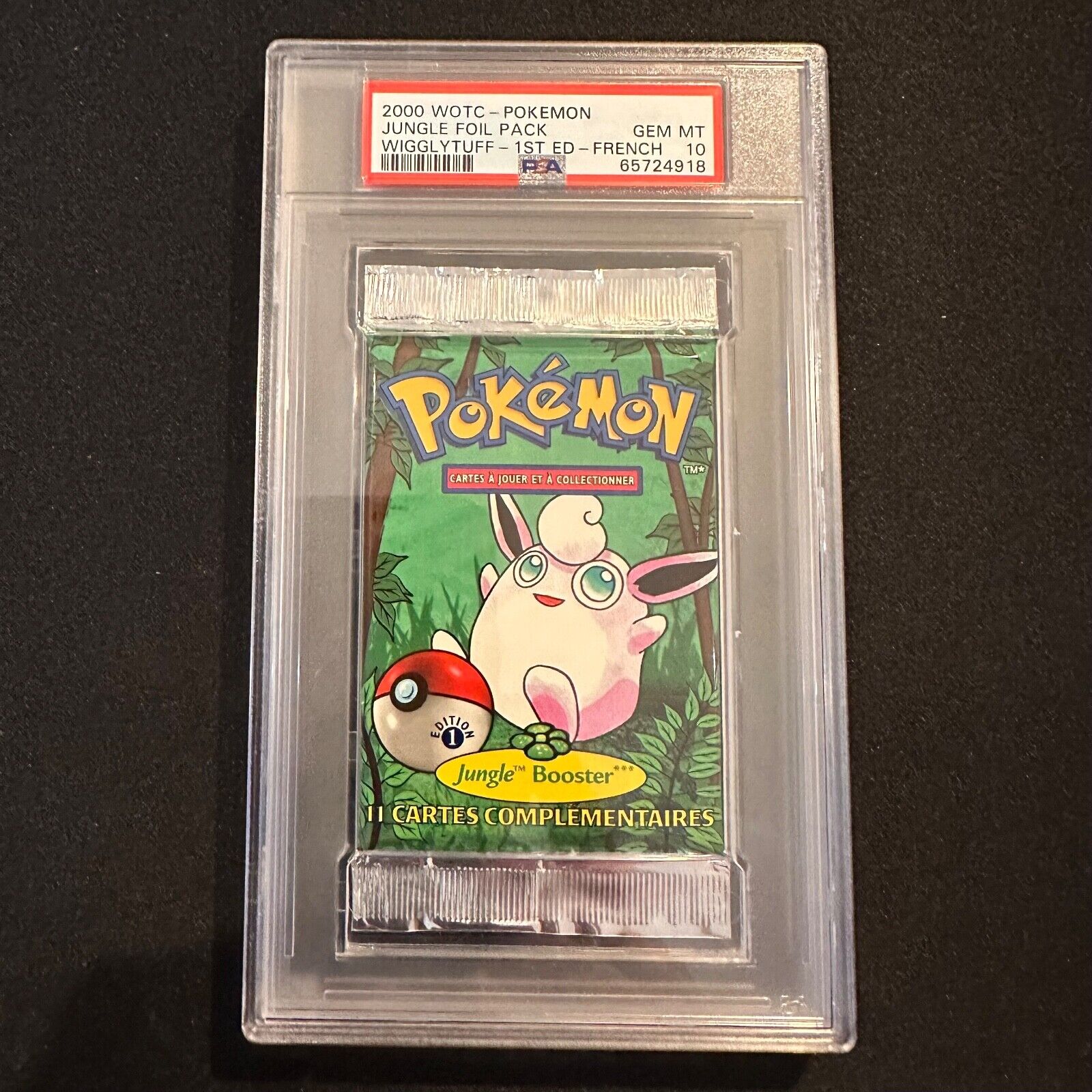 Pokmon Booster Jungle Edition 1 Illustration Grodoudou  PSA 10  FR 