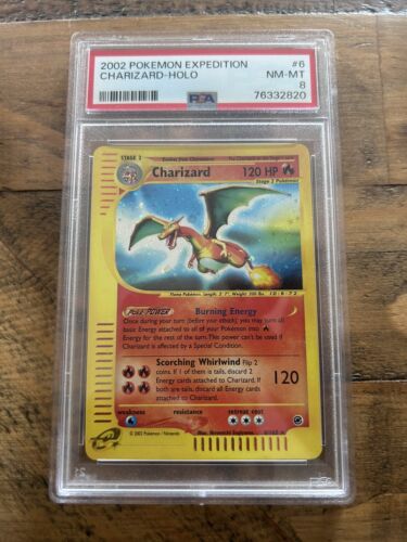 Pokemon CHARIZARD 6165 Holo Rare Expedition PSA 8