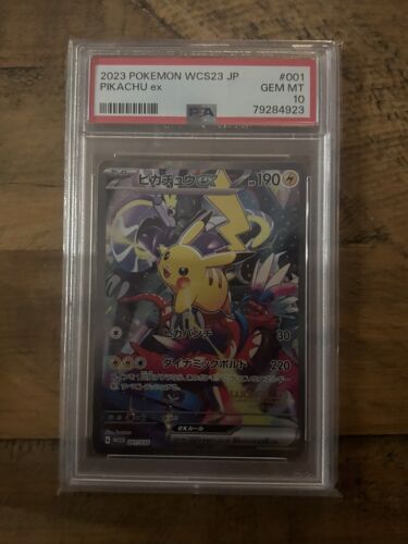 PSA 10 GEM MINT Pokemon Pikachu ex WCS23 001030 Japanese