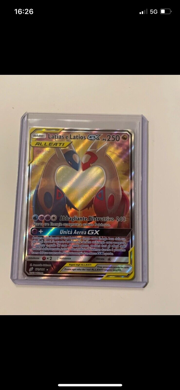 pokemon latias e latios GX alleati NM