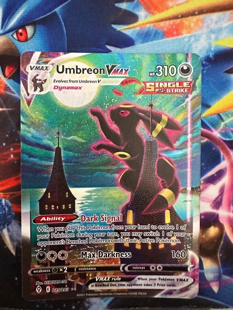 Pokemon Card Umbreon Noctali Vmax 215203 Alternative English