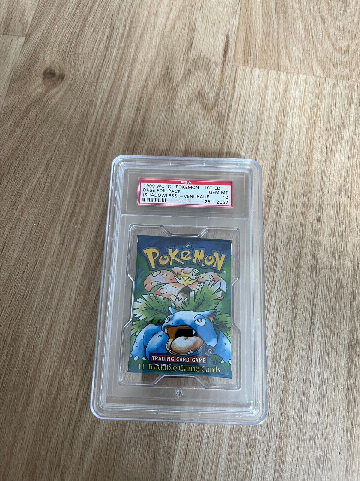 Pokemon 1st Edition Booster Pack PSA 10 1999 WOTC  Venusaur Artwork