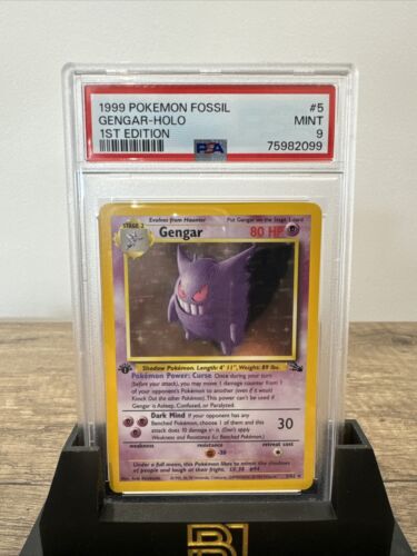 Gengar 1st Edition PSA 9 Fossil Pokemon Holo