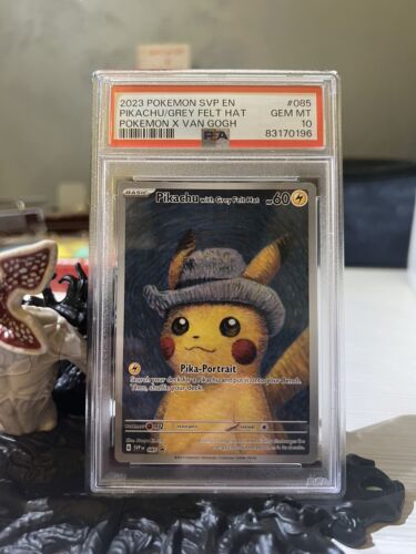 PSA 10 Pokemon X Van Gogh PROMO Card Pikachu With Grey Felt Hat 085 GEM MINT 