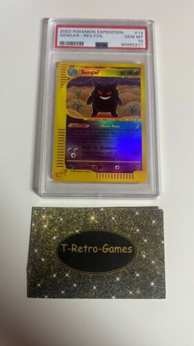 Pokemon Expedition Reverse Holo Gengar  Reverse Foil 13 PSA 10 2002