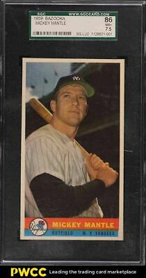 1959 Bazooka Mickey Mantle SGC 75 NRMT