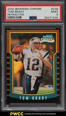 2000 Bowman Chrome Refractor Tom Brady ROOKIE RC 236 PSA 9 MINT