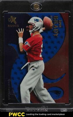 2000 EX Essential Credentials Future Tom Brady ROOKIE RC 25 122