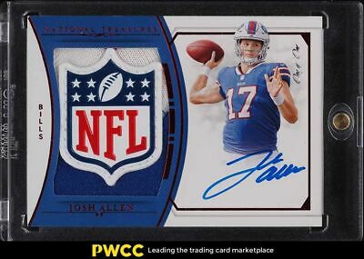 2018 National Treasures Josh Allen ROOKIE RC NFL SHIELD PATCH 11 RMSJA