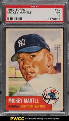 1953 Topps Mickey Mantle SHORT PRINT 82 PSA 7 NRMT