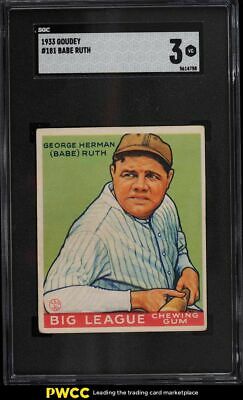 1933 Goudey Babe Ruth 181 SGC 3 VG