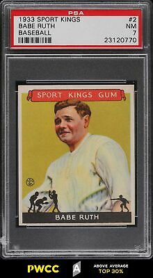 1933 Goudey Sport Kings Babe Ruth 2 PSA 7 NRMT PWCCA