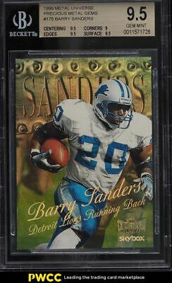 1999 Metal Universe Precious Metal Gems PMG Barry Sanders 50 175 BGS 95 GEM