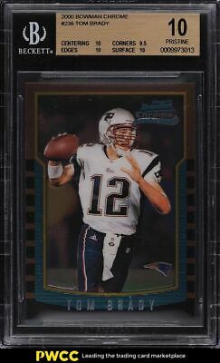 2000 Bowman Chrome Tom Brady ROOKIE RC 236 BGS 10 PRISTINE