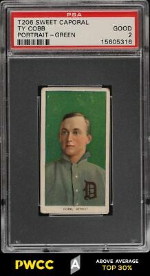 190911 T206 Ty Cobb GREEN PORTRAIT PSA 2 GD PWCCA