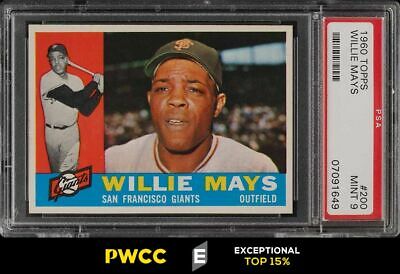 1960 Topps Willie Mays 200 PSA 9 MINT PWCCE