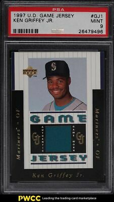 1997 Upper Deck Game Jersey Ken Griffey Jr PATCH GJ1 PSA 9 MINT