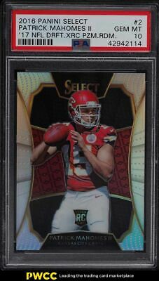 2016 Select 17 Prizm XRC Patrick Mahomes II ROOKIE RC 2 PSA 10 GEM MINT