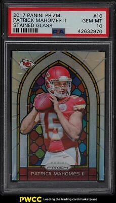 2017 Panini Prizm Stained Glass Patrick Mahomes II ROOKIE RC 10 PSA 10 GEM MINT