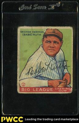 1933 Goudey Babe Ruth SIGNED AUTOGRAPHED AUTO 181 JSA AUTH LOA 