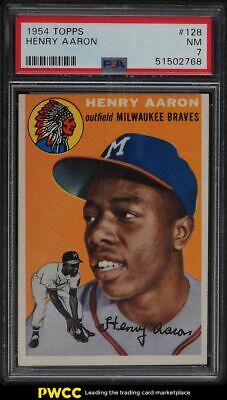 1954 Topps Hank Aaron ROOKIE RC 128 PSA 7 NRMT