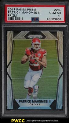 2017 Panini Prizm Silver Prizms Patrick Mahomes II ROOKIE RC 269 PSA 10 GEM MT