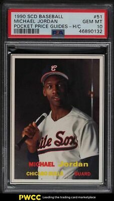 1990 SCD Baseball Pocket Price Guides Michael Jordan ROOKIE RC 51 PSA 10 GEM MT