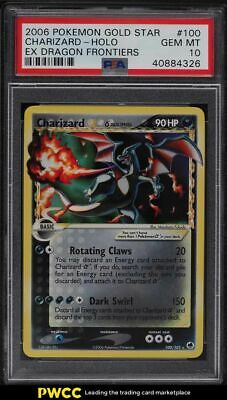 2006 Pokemon EX Dragon Frontiers Gold Star Holo Charizard 100 PSA 10 GEM MINT