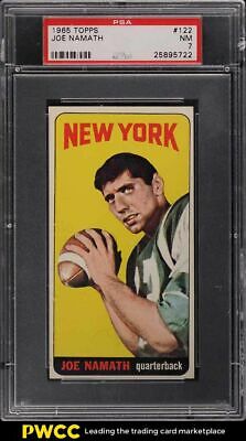 1965 Topps Football Joe Namath SP ROOKIE RC 122 PSA 7 NRMT