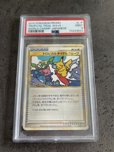 PSA 9  TROPICAL TIDAL WAVE  POKEMON WORLD CHAMPIONSHIPS 2010  JAPANESE  2010