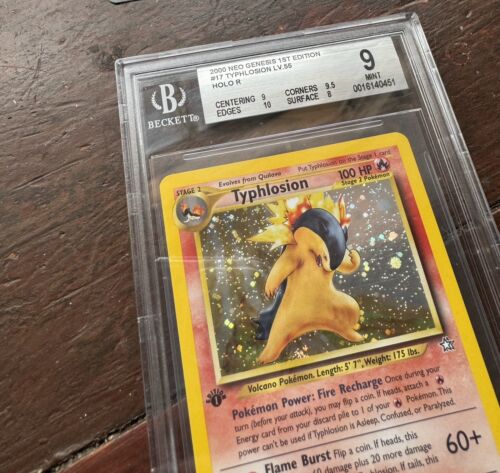 BGS 9 MINT Typhlosion T17 1st Edition Pokemon Neo Genesis PSA 2000 HOLO