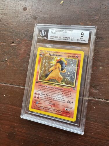 BGS 9 MINT Typhlosion T17 1st Edition Pokemon Neo Genesis PSA 2000 HOLO