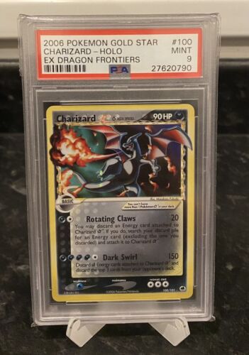 Pokemon Card Gold Star Charizard 100101 PSA 9 MINT 2006 EX Dragon Frontiers